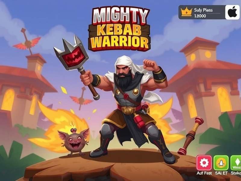 Mighty Kebab Warrior Character Art